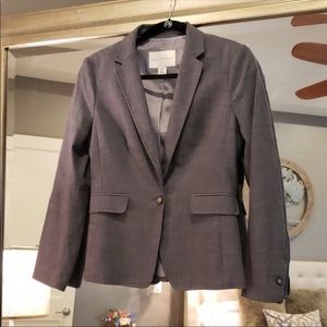 Banana Republic stretch wool gray blazer